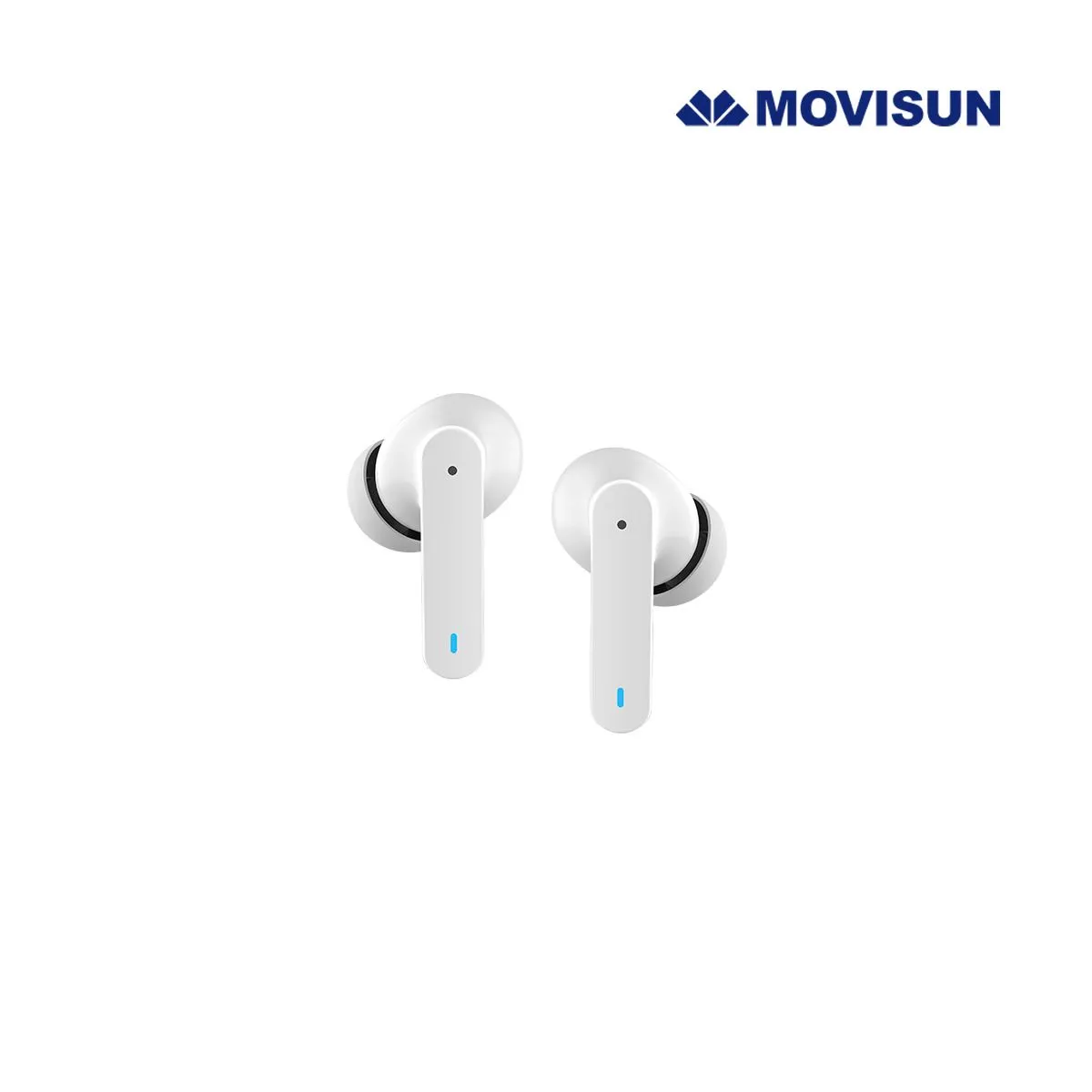 MOVISUN - Audífono Bluetooth MOVISUN EAR BOX BUDS 2 Blanco
