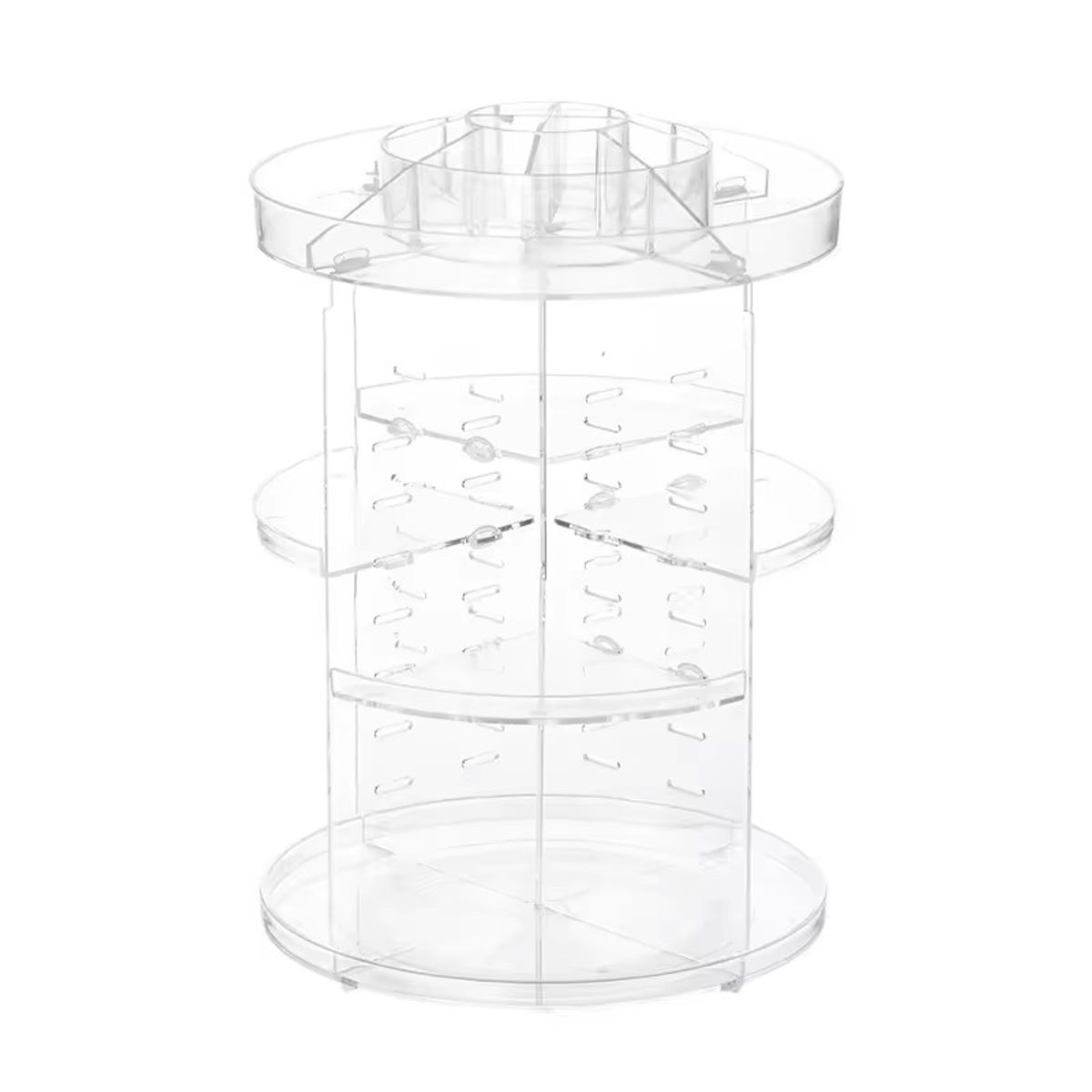 GENERICO - Makeway - Organizador de cosméticos multifuncional 3 capas - Clear