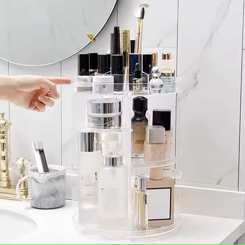 GENERICO - Makeway - Organizador de cosméticos multifuncional 3 capas - Clear