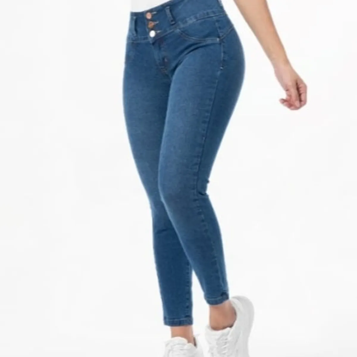 GENERICO - PANTALON JEAN STRECH  AZUL