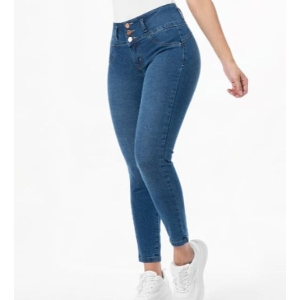 GENERICO - PANTALON JEAN STRECH  AZUL