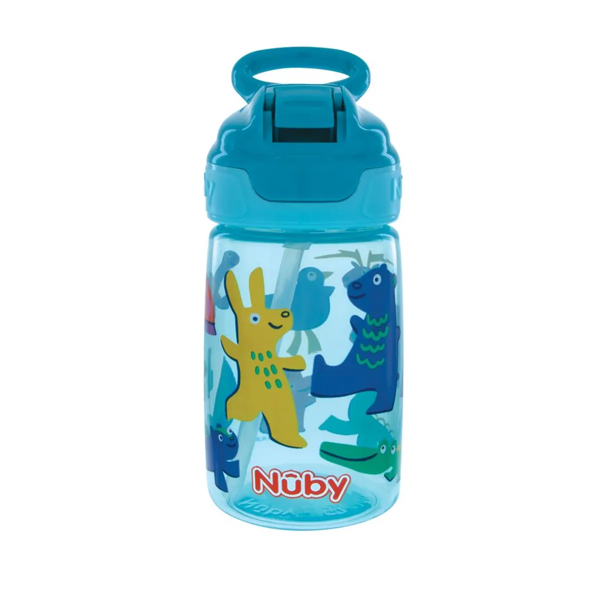 NUBY - Tomatodo Thirsty Kids Reflex 18M+ Nuby -Azúl