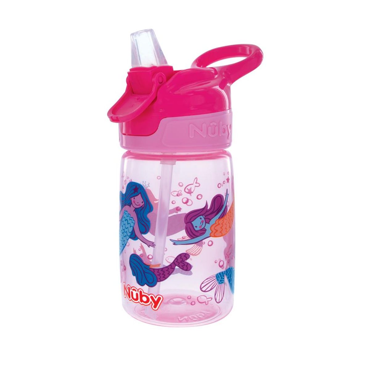 NUBY - Tomatodo Thirsty kids Reflex 18m+ Nuby-Rosado