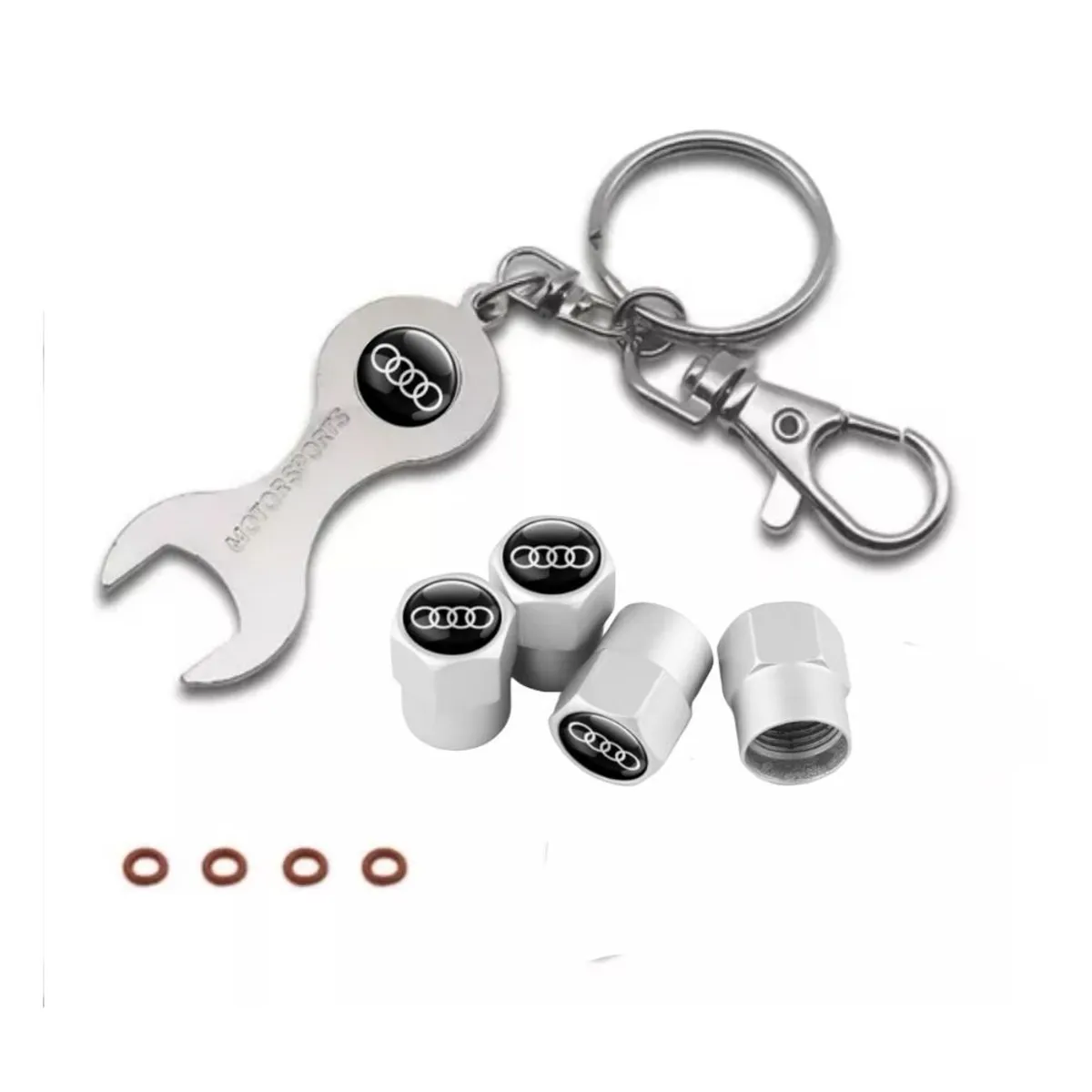 GENERICO - TAPAS DE VÁLVULA PARA NEUMATICO - 4 PIEZAS  AUDI  UNIVERSAL