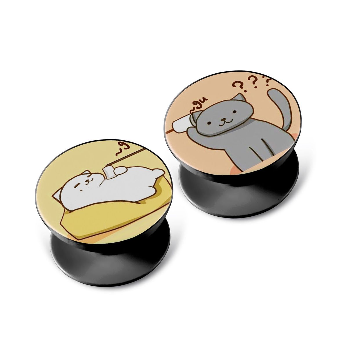 GENERICO - x2 Popclip Soporte de Celular Tablet Diseño Enamorados Pareja