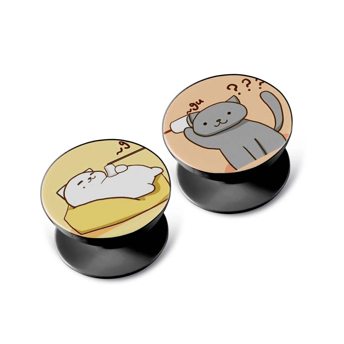 GENERICO - x2 Popclip Soporte de Celular Tablet Diseño Enamorados Pareja