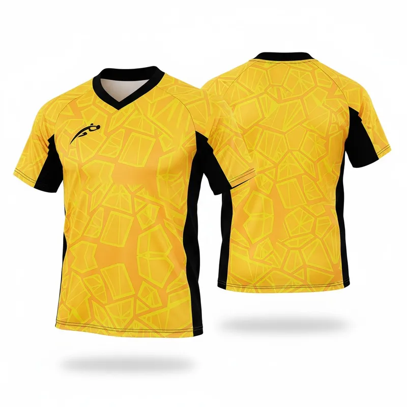 GENERICO - Polo deportivo manga corta GKMC amarillo