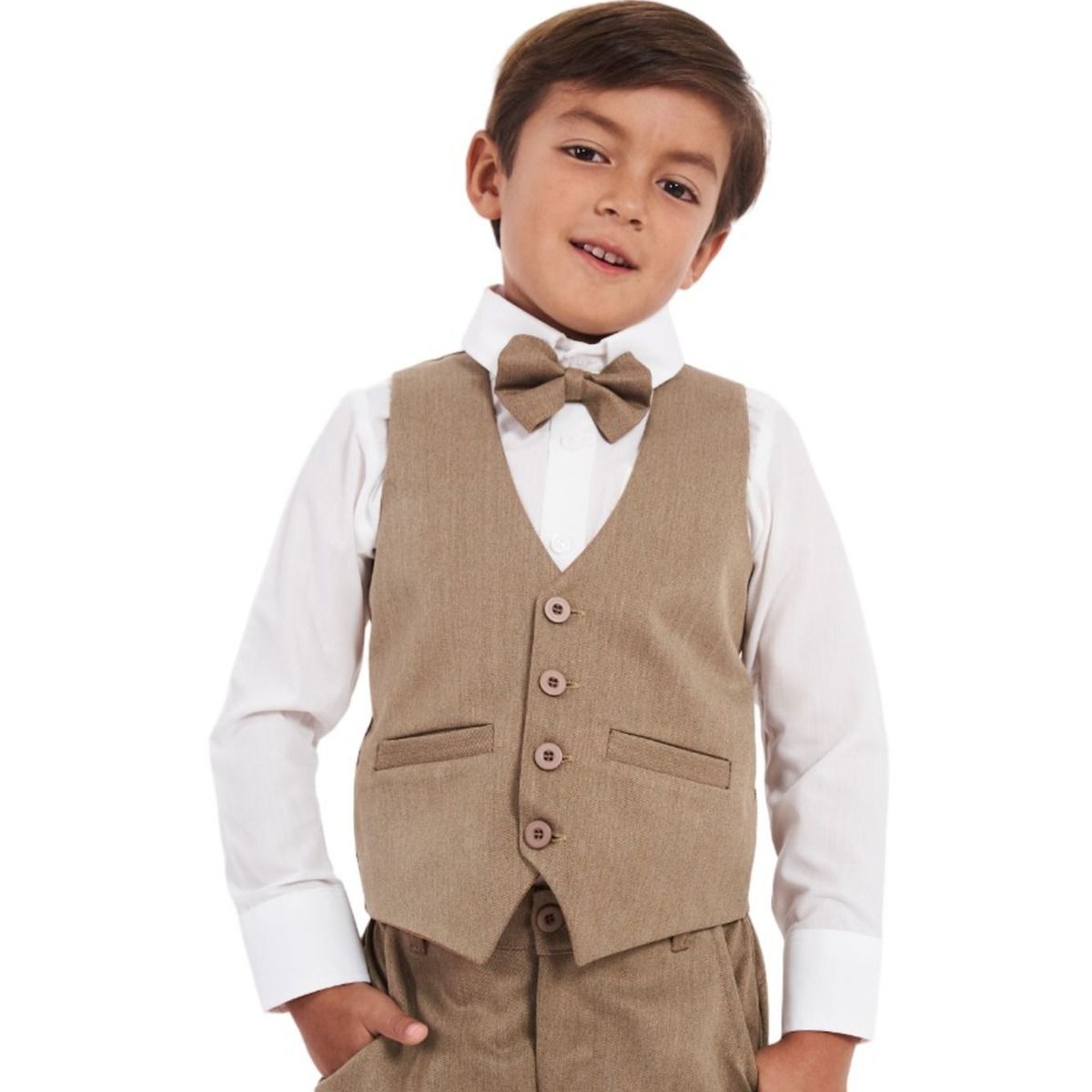 GENERICO - Conjunto traje formal marron