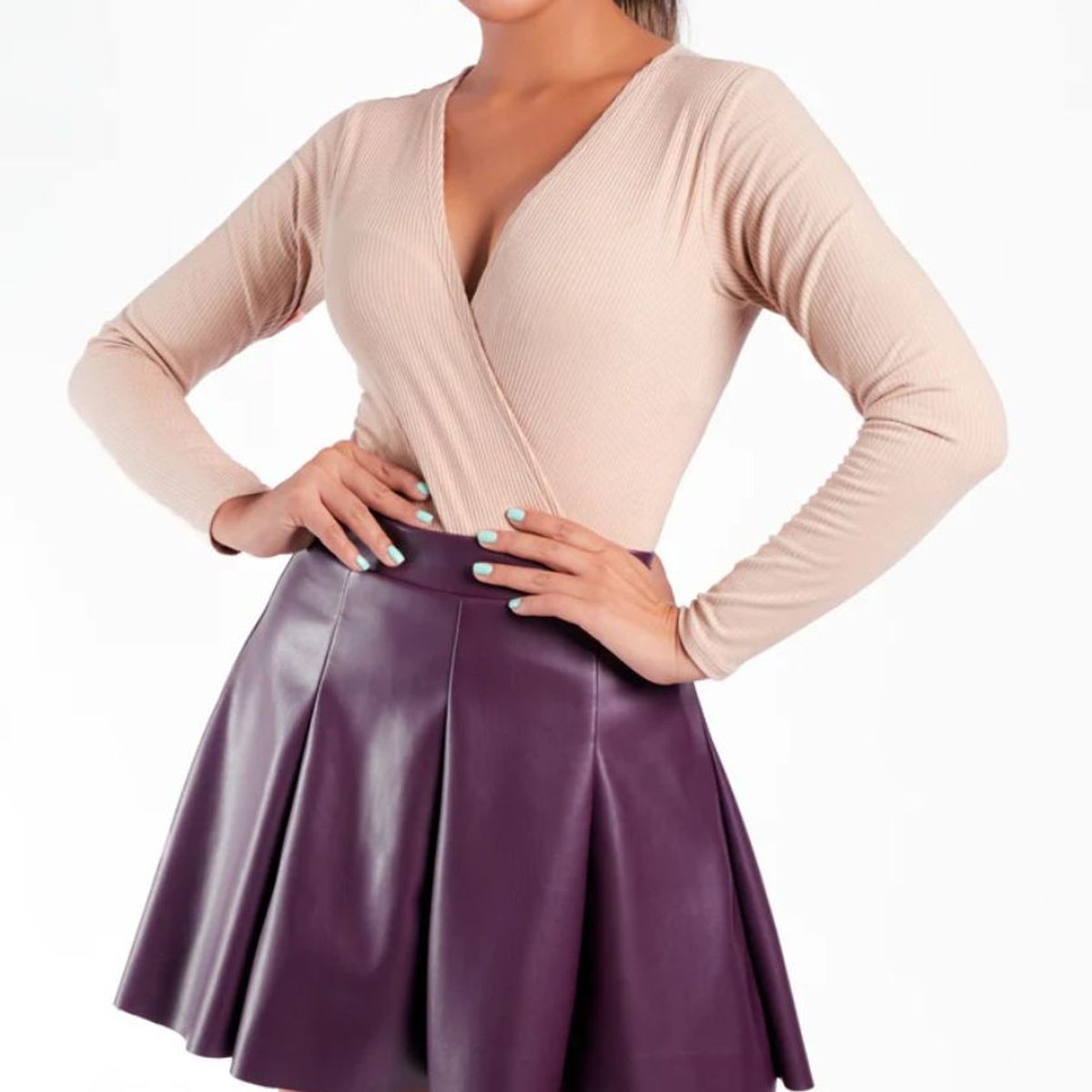 MISS LADY - Falda Katherine Biocuero - Morado