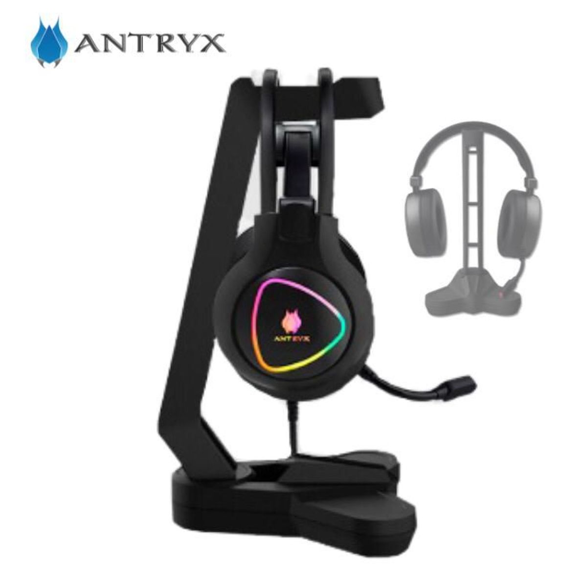 GENIUS - SOPORTE PARA  AUDIFONO / STAND ANTRYX HS-51 NEGRO (AHS-51KN)