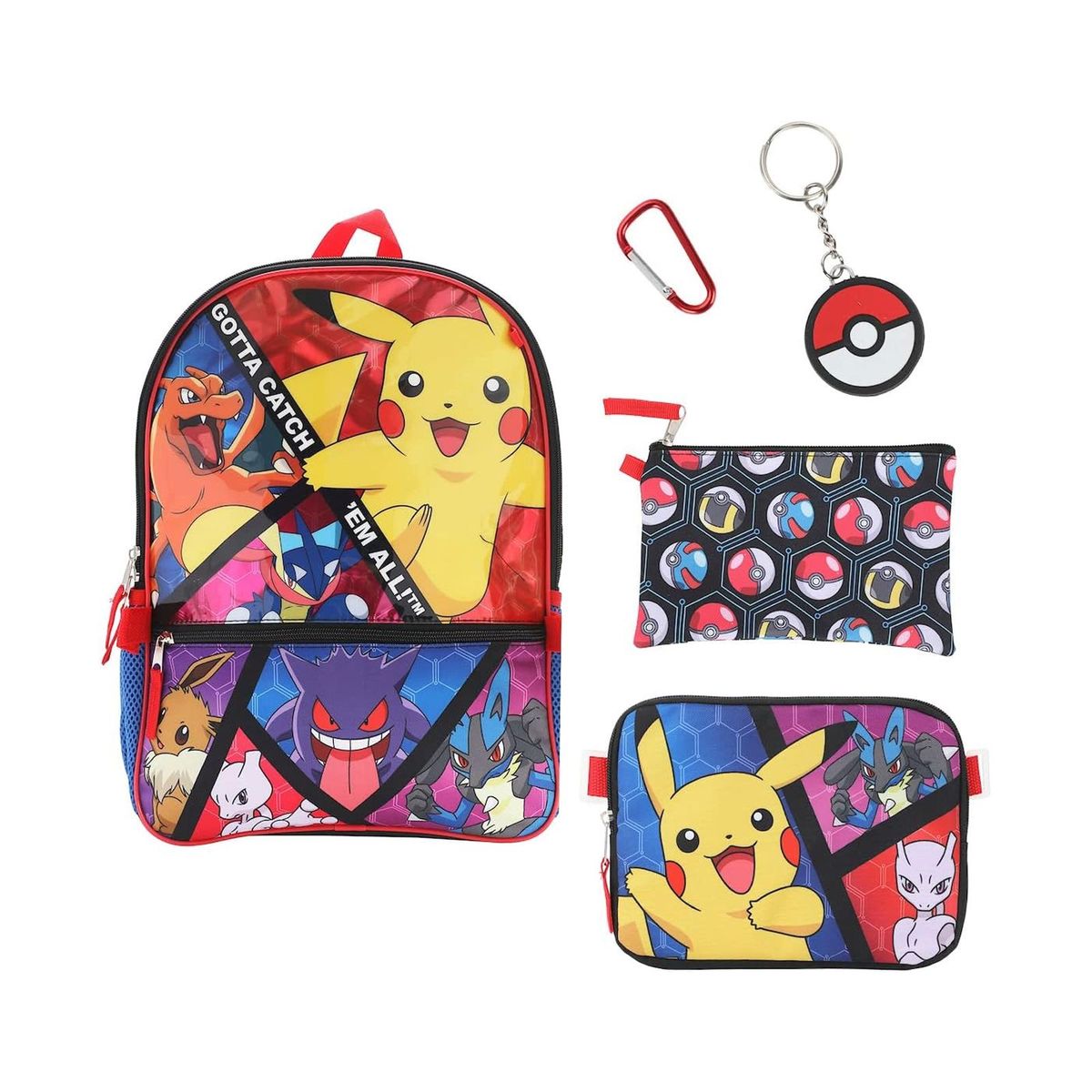 POKEMON - POKEMON MOCHILA PIKACHU CHARIZARD SET