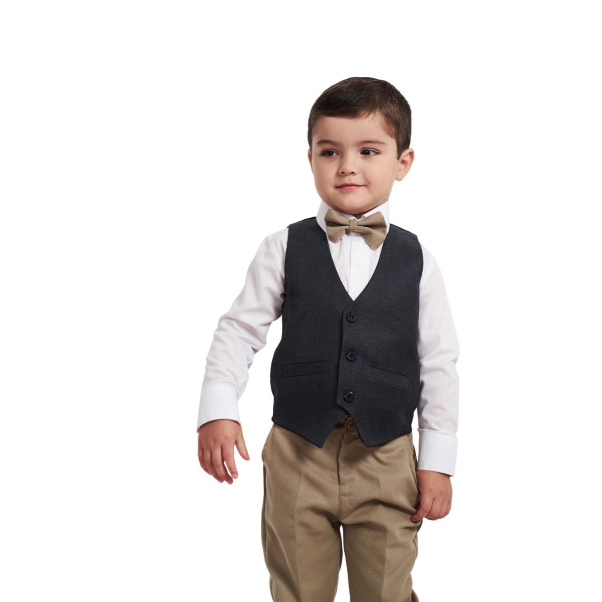 GENERICO - Conjunto drill chaleco gris