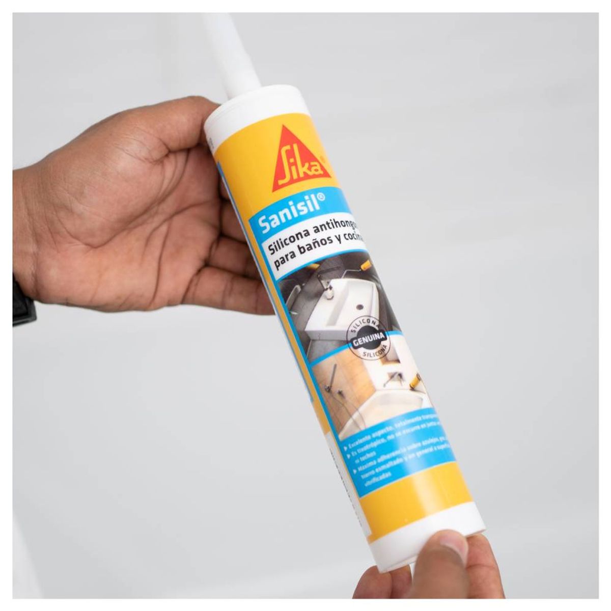 SIKA - Silicona Antihongo para baños y cocinas Sika Sanisil® Blanco 280ml