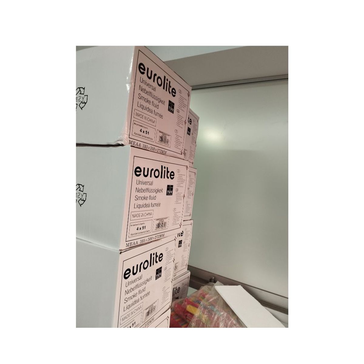 GENERICO - Pack De 4 Galones De Liquido Para Maquina De Humo Eurolite