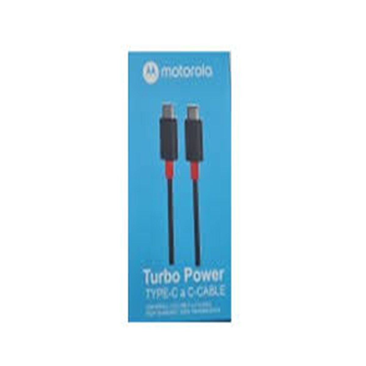 MOTOROLA - CABLE MOTOROLA TIPO C A TIPO C TURBO POWER 3.1 NEGRO