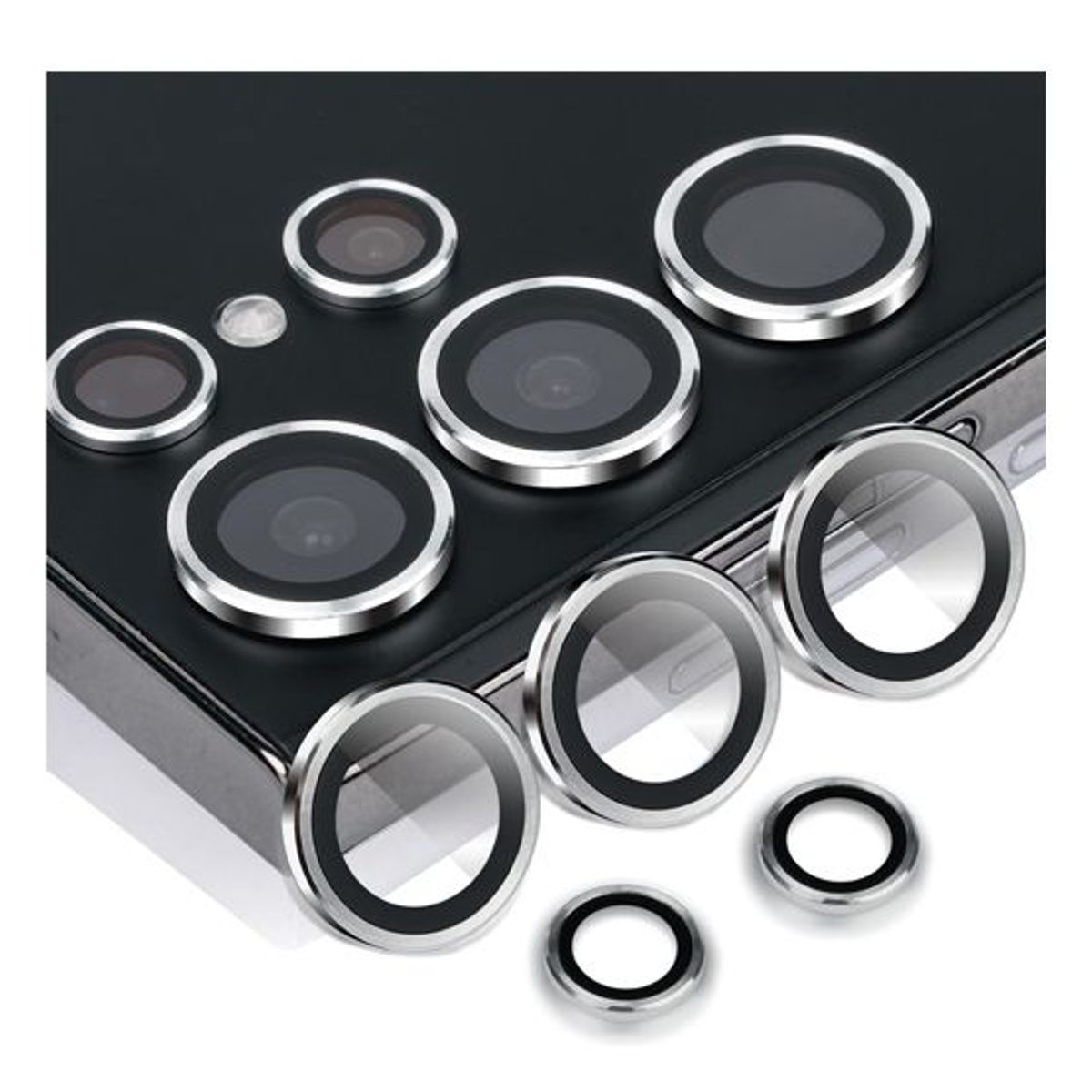 GENERICO - Mica de Vidrio Individual de Cámara Samsung S24 Ultra Silver