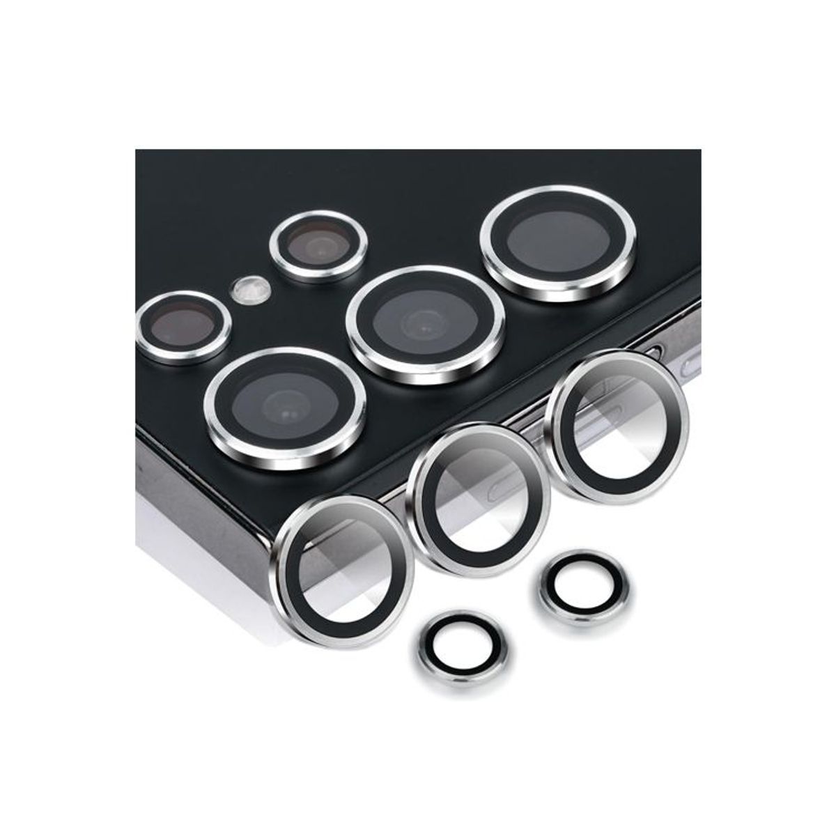 GENERICO - Mica de Vidrio Individual de Cámara Samsung S24 Ultra Silver