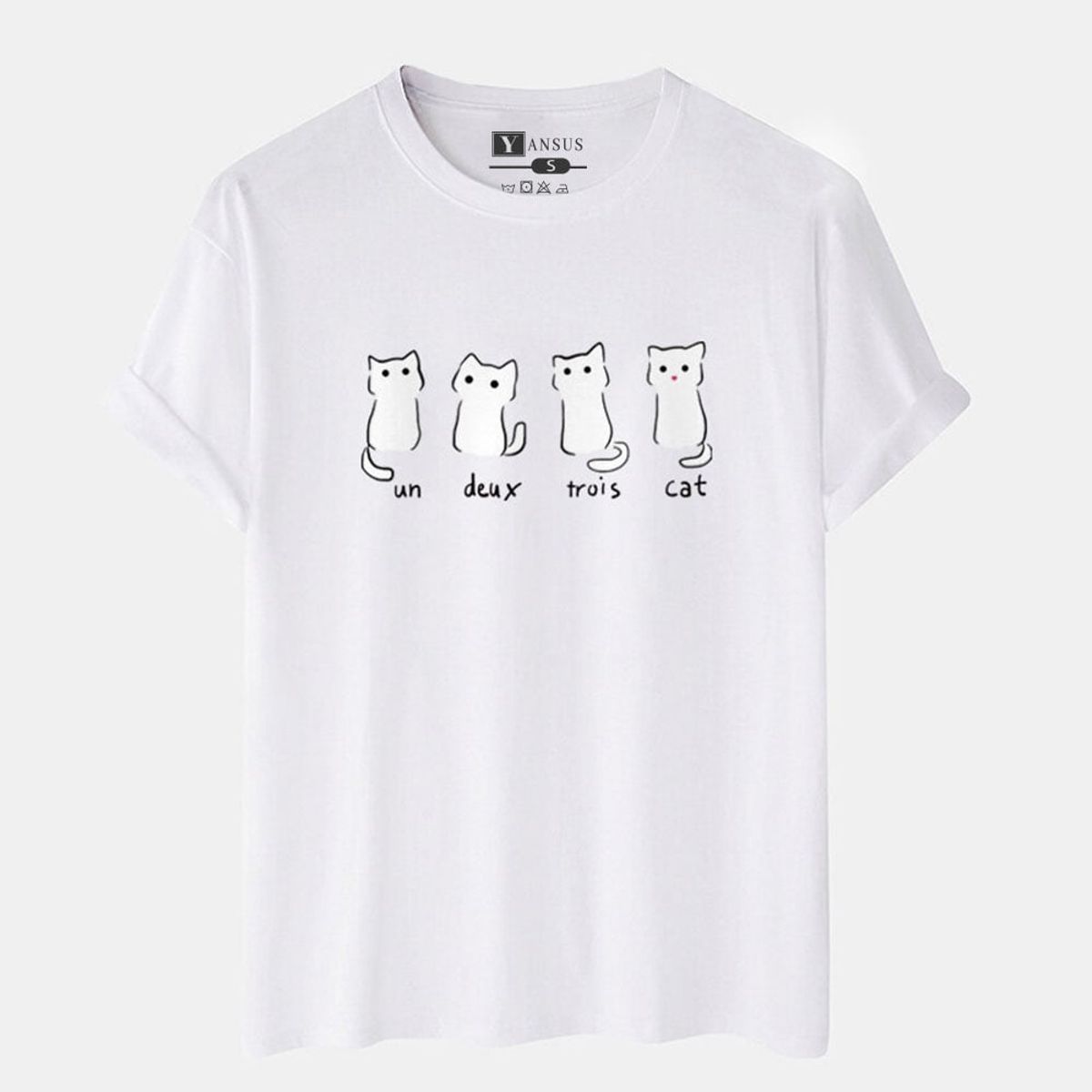 YANSUS - Polo Hombre Yansus Estampado Gato