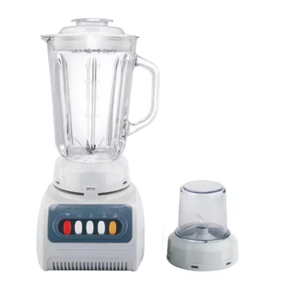 NATIONALIZER - Licuadora Nationalizer 400 W Vaso de Vidrio NT-880G - Blanco