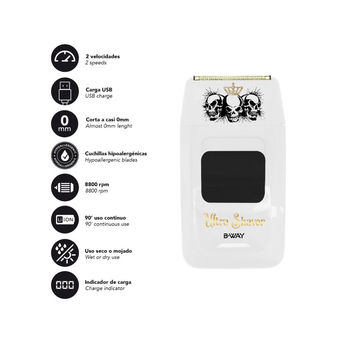 BWAY - Afeitadora Profesional Ultra Shaver BWAY