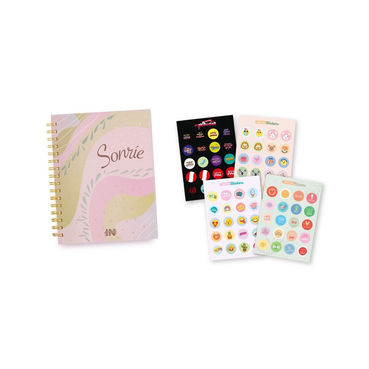 INGENIAL - Pack Ingenial Lula Cuaderno + set de stickers