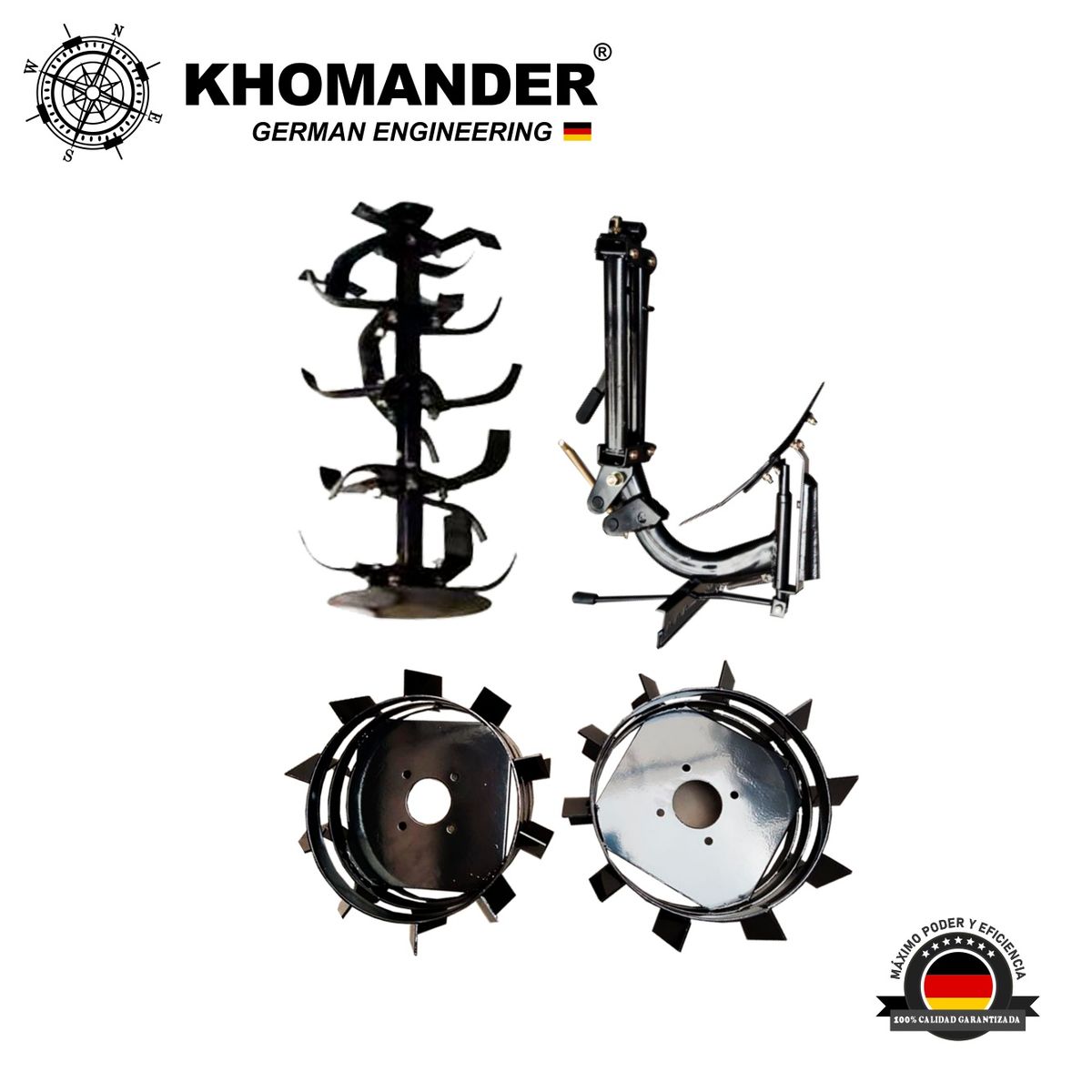 KHOMANDER - MOTOCULTOR PETROLERO 18HP - KHOMANDER