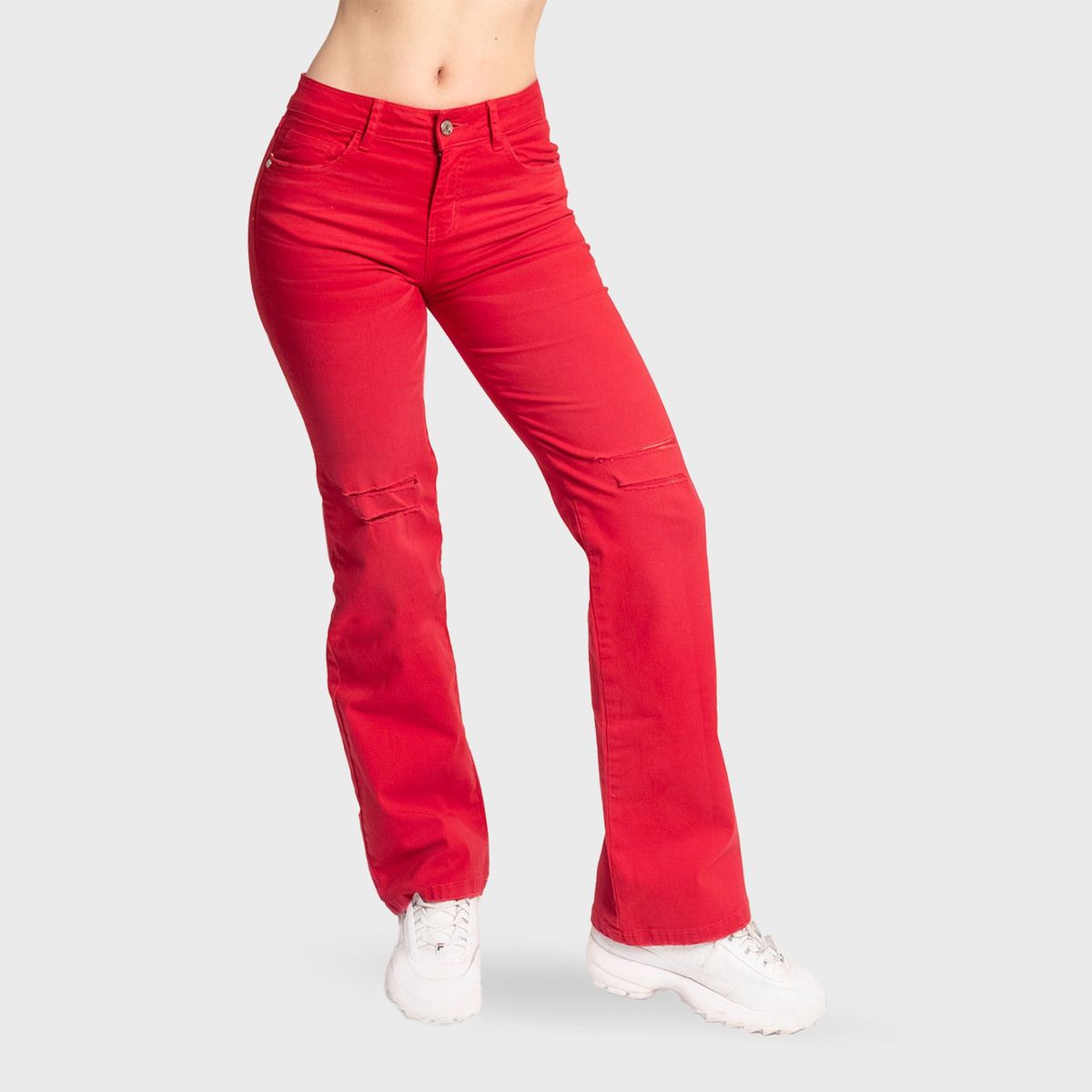 COTTON'S JEANS - Pantalón Campana  Monica Regular