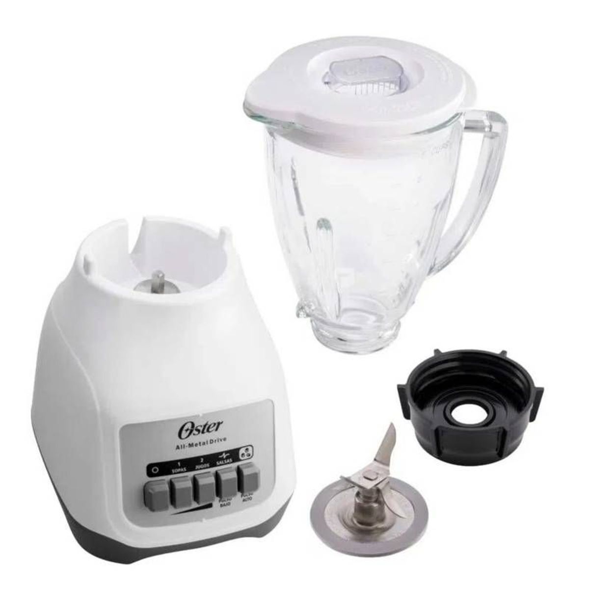 OSTER - Licuadora Oster® 2 velocidades más pulso y vaso de vidrio BLSTKAGWPB