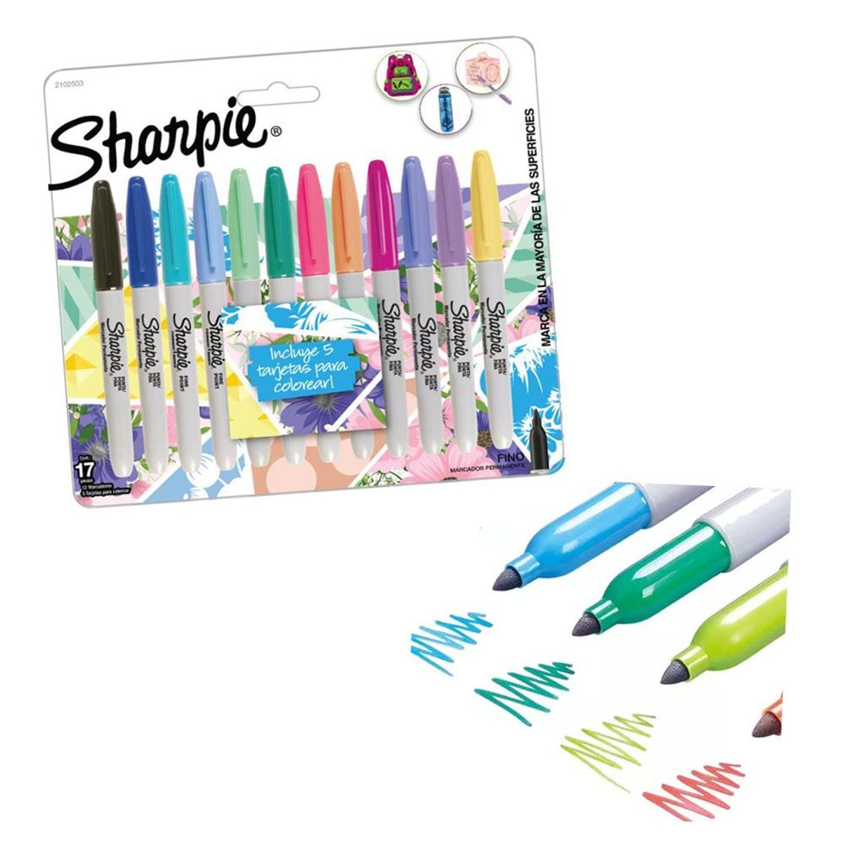 SHARPIE - Marcadores Permanentes 12 und Sharpie 2102503
