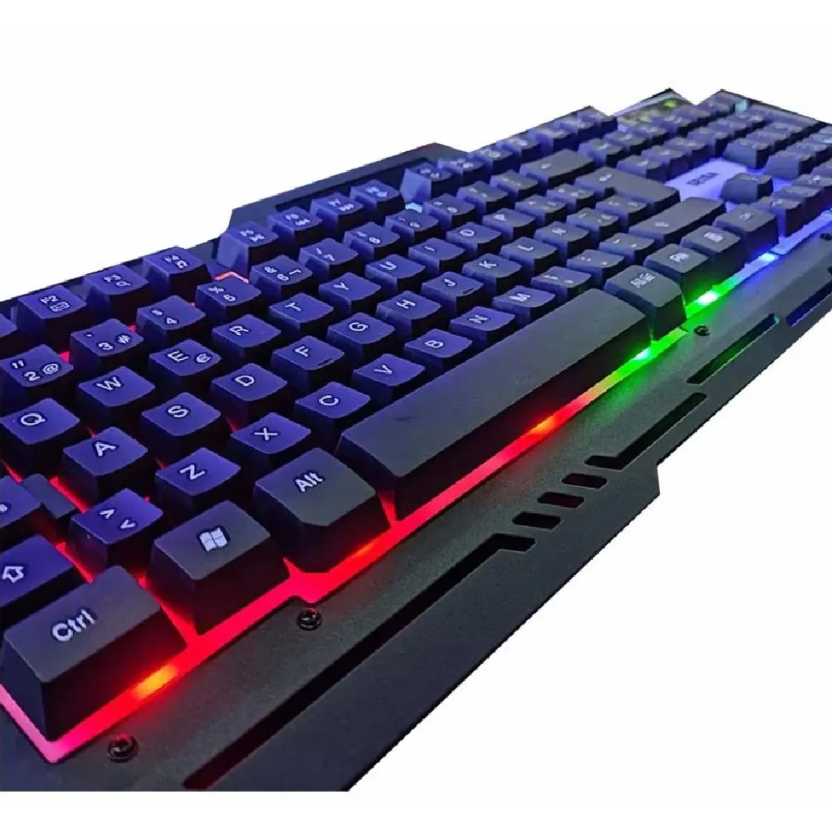 SEISA - Teclado y Mouse Gamer Luces Rgb Pc Laptop Alambrico Seisa