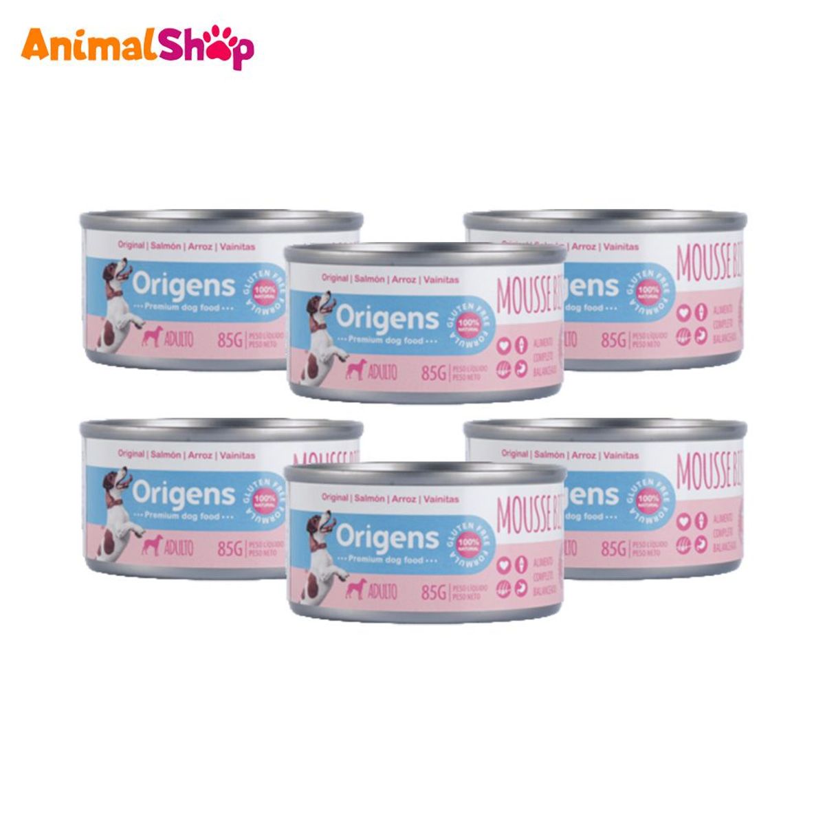 ORIGENS - Origens Perro Mousse Nikkei Salmón Arroz Vainitas 85Gr X6.