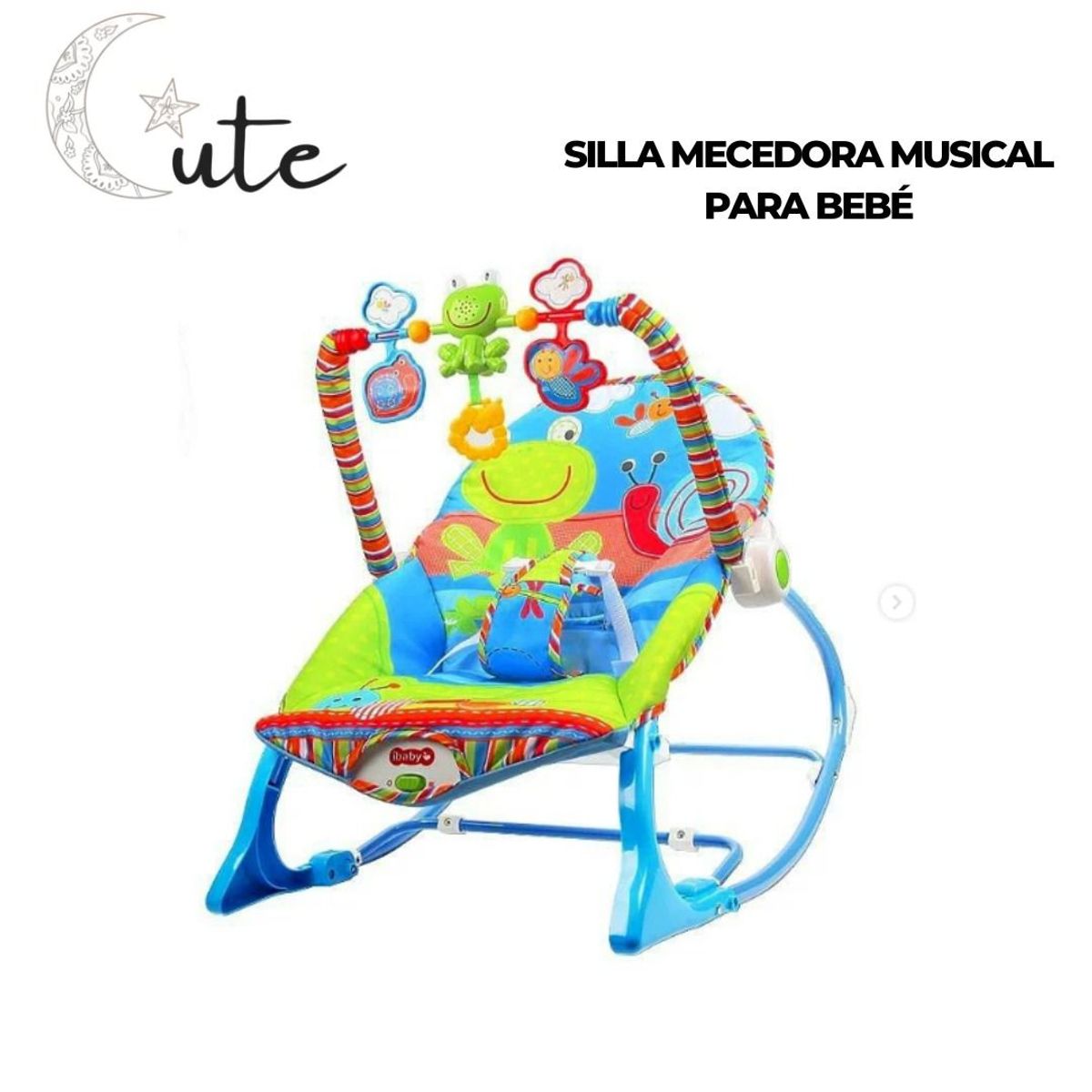 GENERICO - SILLA MUSICAL MECEDORA PARA BEBÉ