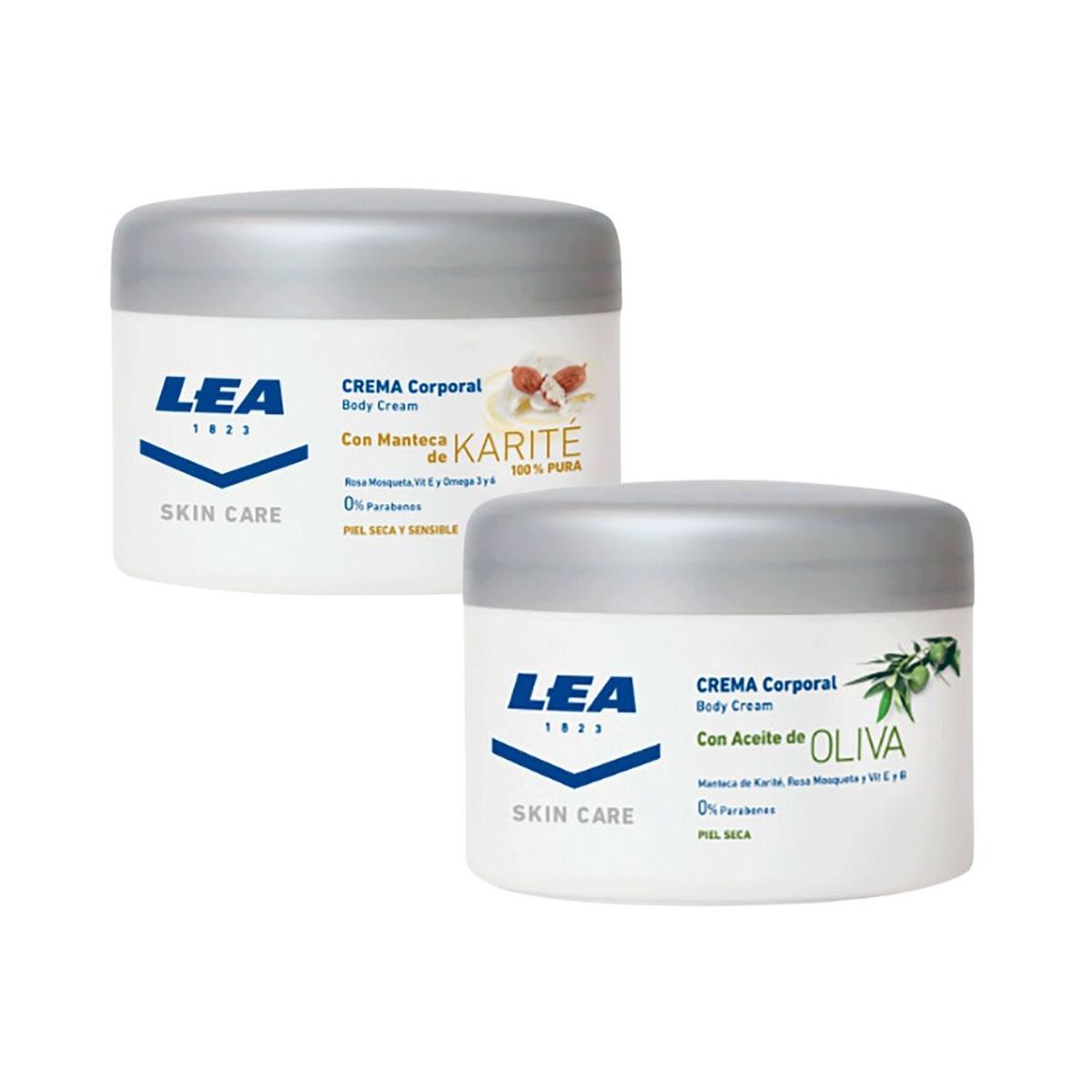 GENERICO - Pack LEA Skin Care Cremas De Oliva + Karite