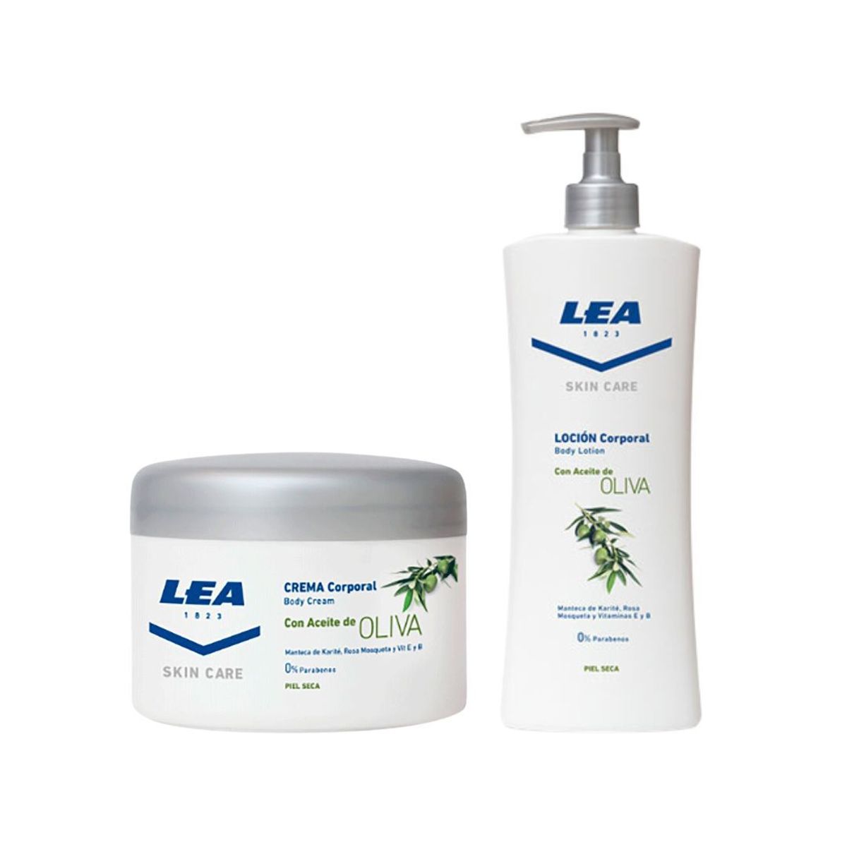 GENERICO - Dúo LEA Corporal Aceite Y Loción De Oliva