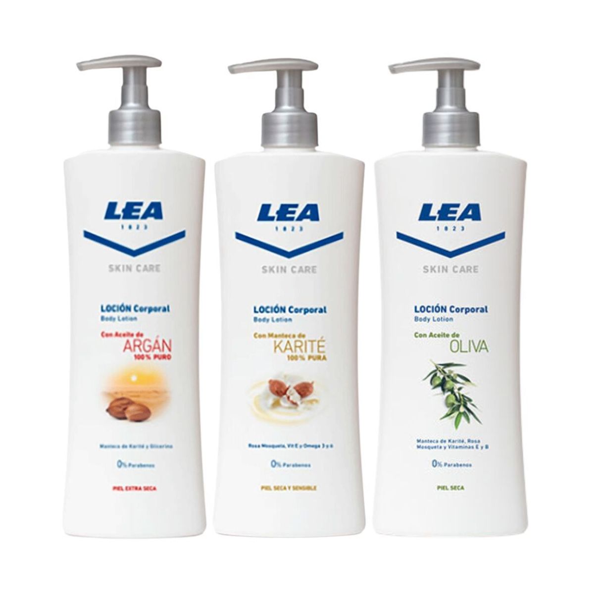 GENERICO - Trío LEA Corporal Oliva + Argán + Karite