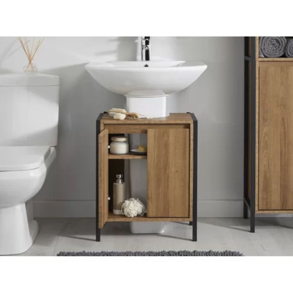 TU MESITA - Mueble Inferior para Lavadero Carmen Marrón TU MESITA