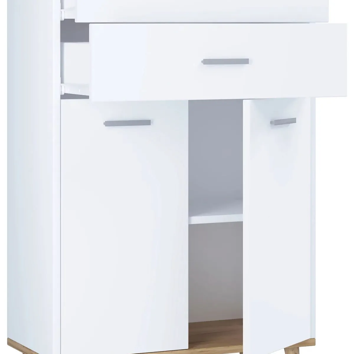 TU MESITA - Alacena 2 puertas 2 cajones Lorena color BlancoHaya TU MESITA