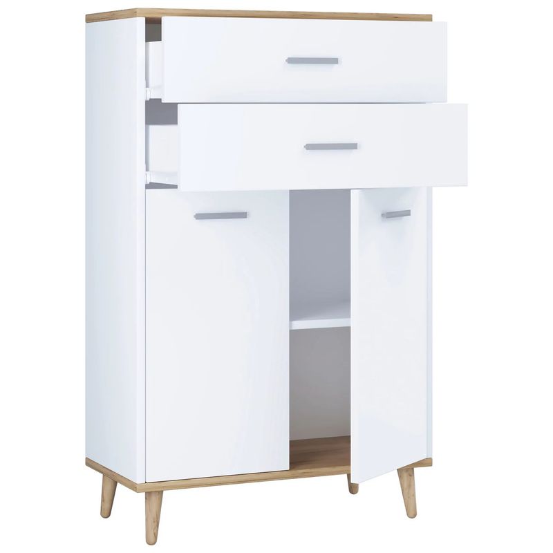 TU MESITA - Alacena 2 puertas 2 cajones Lorena color BlancoHaya TU MESITA
