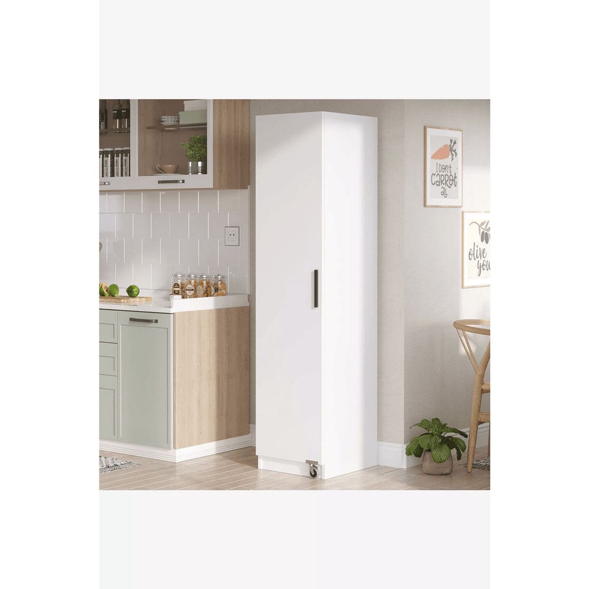 TU MESITA - Alacena Moderna para almacenamiento Kubica color Blanco TU MESITA