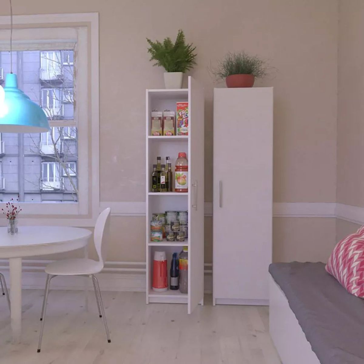 TU MESITA - Alacena multiusos Málaga 1 puerta TU MESITA color Blanco