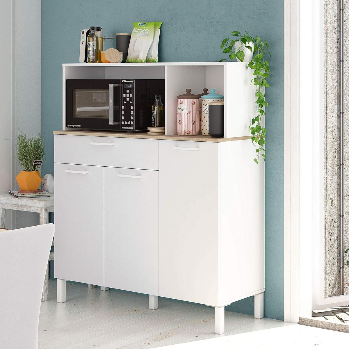 TU MESITA - Mueble para Microondas Mabel TU MESITA color Blanco