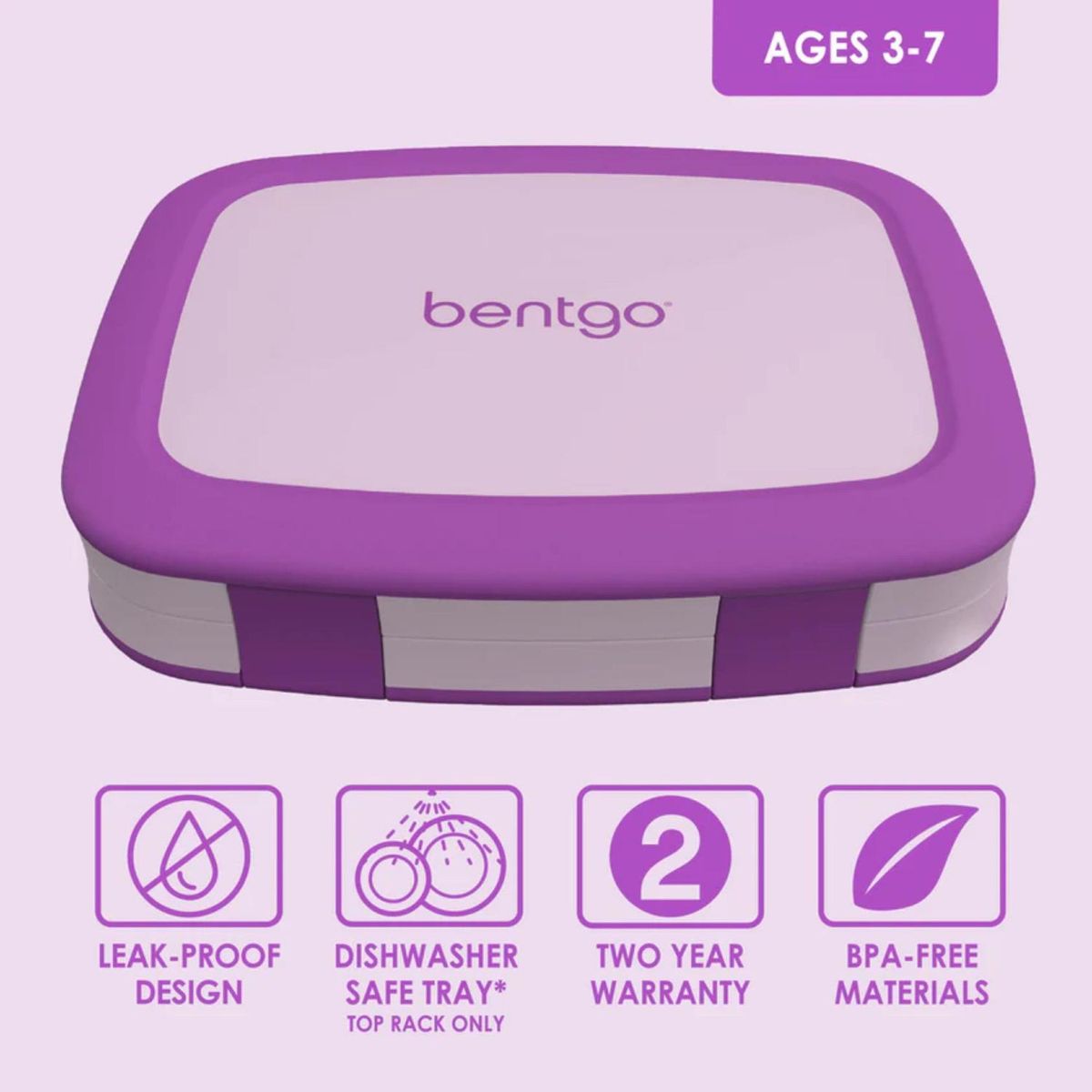 BENTGO - Lonchera Bentgo Kids Lunch Box - Morado