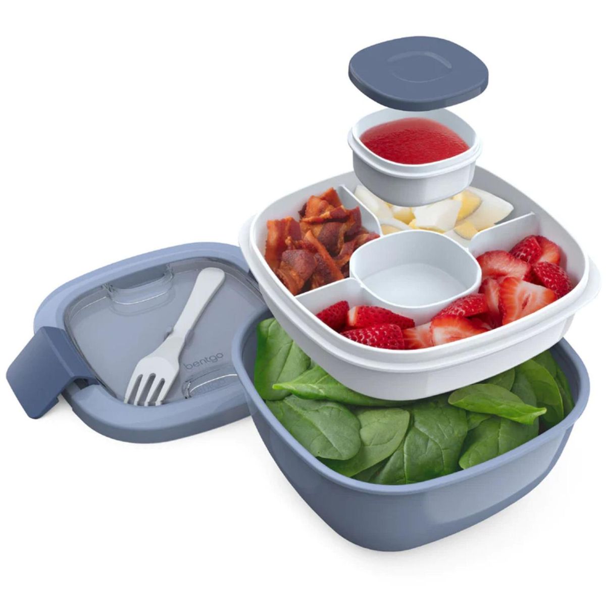 BENTGO - Lonchera para Ensalada Salad Bentgo Lunch Box - Slate