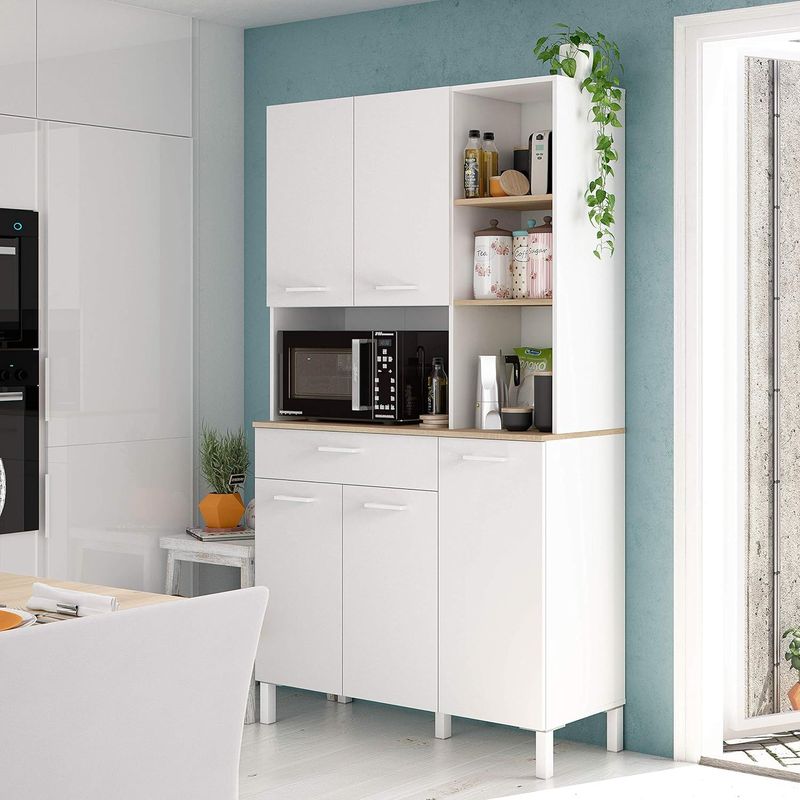 TU MESITA - Mueble para Microondas Anastasia TU MESITA color Blanco