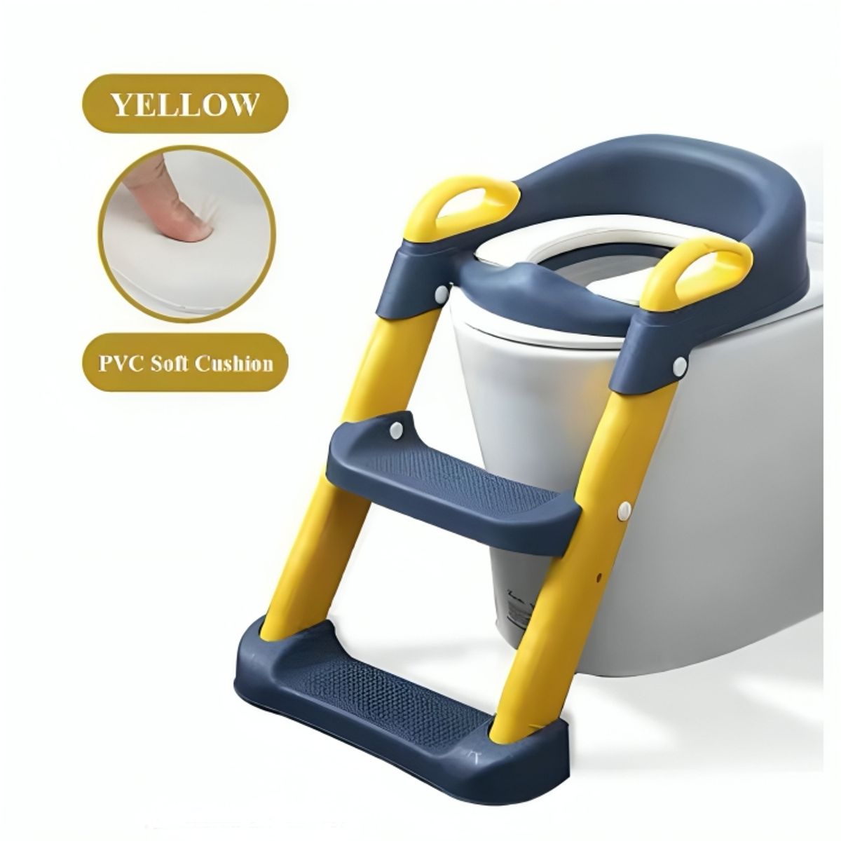 GENERICO - Escalera Con Asiento Incorporado Para Ir Al Baño Para Niños