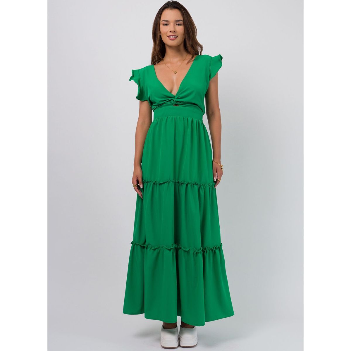 DOLCATTA - Vestido Jeanne  - Green Jade Color - Dolcatta