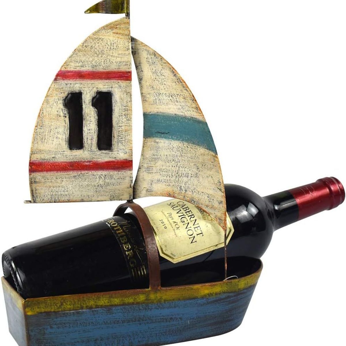 GENERICO - Portabotellas Con Forma De Velero