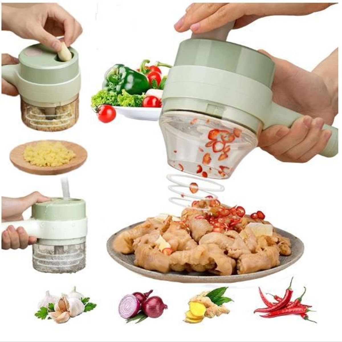 GENERICO - Picador Electrico Rallador de Verduras