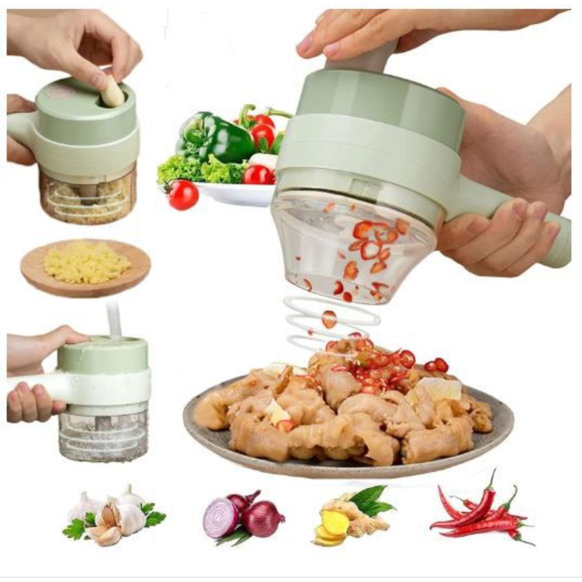 GENERICO - Picador Electrico Rallador de Verduras