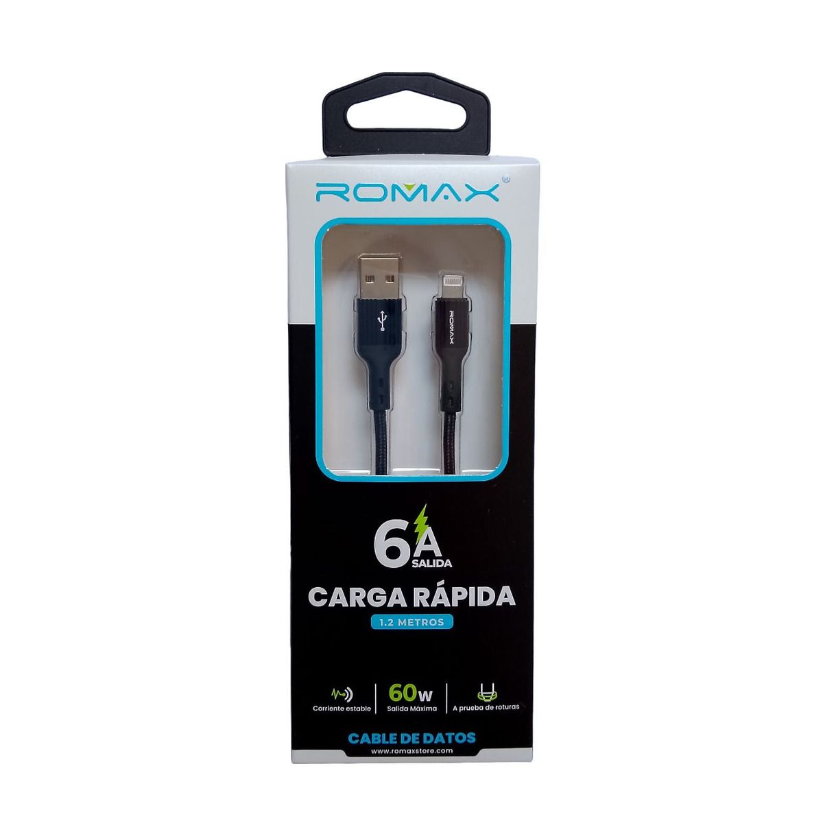 ROMAX - Cable de Datos para IPHONE 6A ROMAX